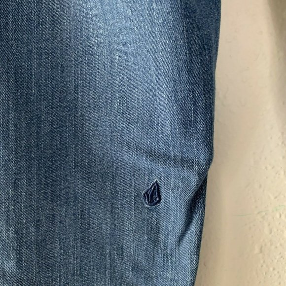 volcom brand jeans liberator legging ankle fit blue size 0 - Picture 8 of 11